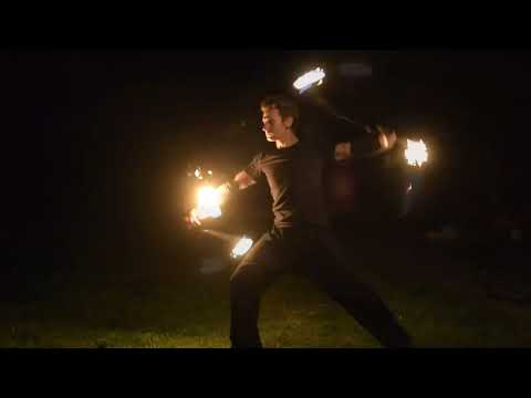 Double Fire Nunchaku