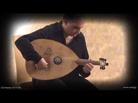 Oud Nikos Dimitriadis Concert Germany Bamberg 4/11/16 Percussion Nikos Varelas. Nikos dimitriadis plays some of his instrumental composition with oud and percussion, Title "In harmony with hear"