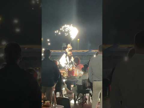 Fire snakes with sparkles