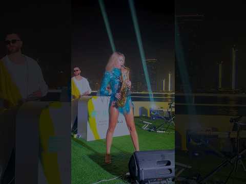 Yacht party with saxophone