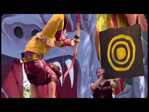 Handstand archery