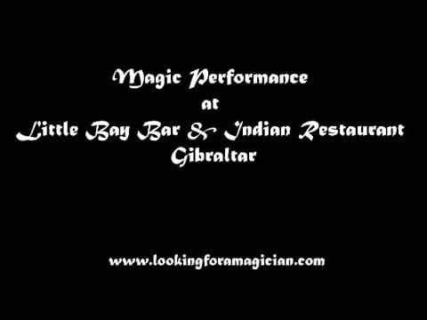 Magic Performance at Little Bay Bar & Indian Restaurant Gibraltar✨🥂