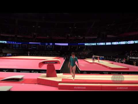 ABDUSALIMOVA Dilnoza (UZB) - 2015 Artistic Worlds - Qualifications Vault 1