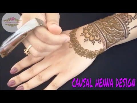 How to make indian causal henna style by saman