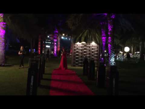Walking Red Carpet Lady Act with International Violinist