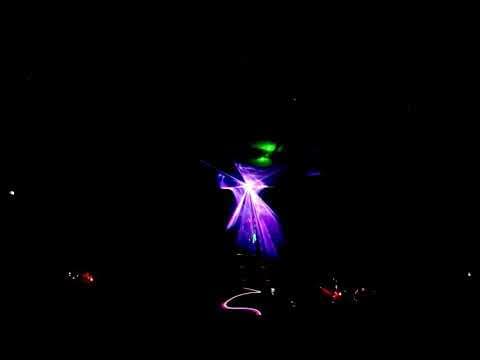 Laser man by Walid show with fiber optic technology