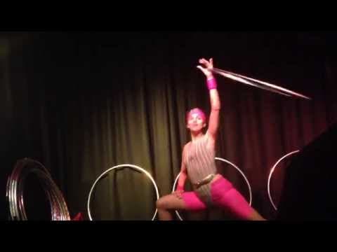 Miss Mess does Arnie's Hoop workout