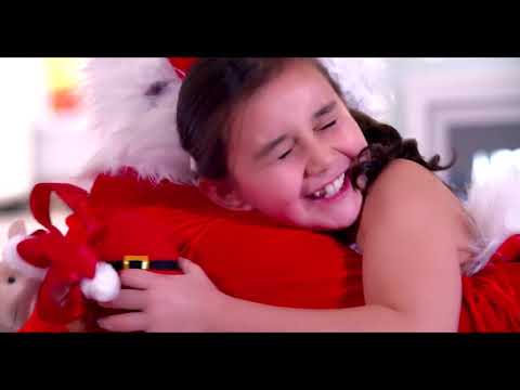 Santa Claus arriving at Dubai airport.