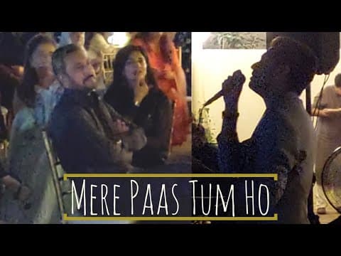 Adnan Sidiqui enjoying “Mere Paas Tum Ho” live by Asees Arshad