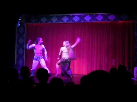Duo Carisma Alena and Artem Comedy Bellydance act