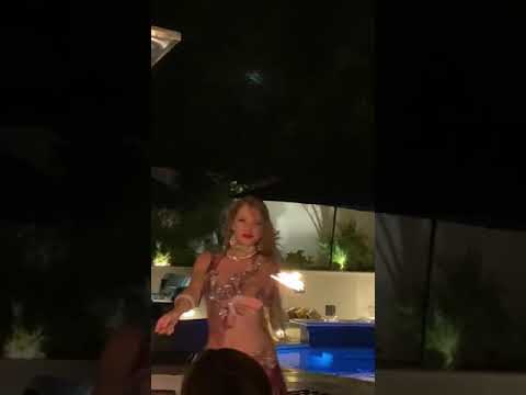 Mikayla Bellydancing with fire to Desert Rose