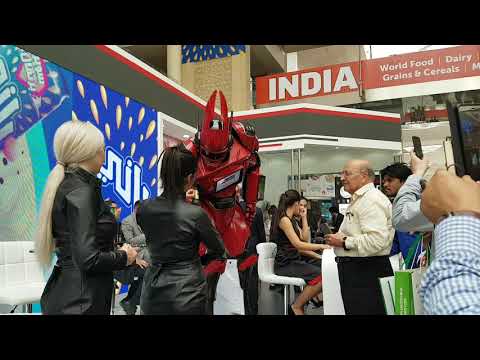Ahmar Kebir the Giant Red and Black Robot for Aujan CocaCola