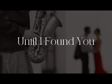Stephen Sanchez - Until I Found You (Tenor Saxophone Cover)