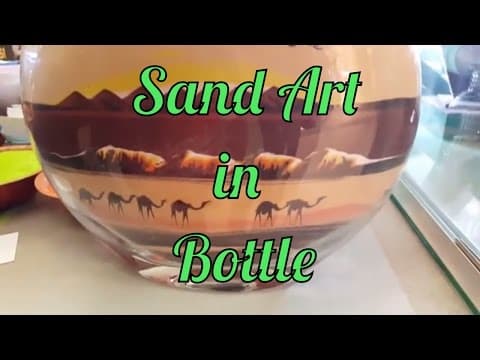Sand Artist performing in dubai