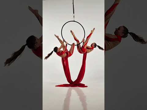 Aerial hoop duo