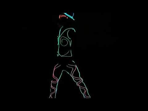 Neon juggling show