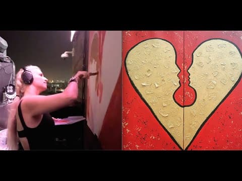 FEMALE DJ & LIVE PAINTER @ SKYVIEW DOHA QATAR