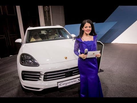 Presenting the launch of The Porsche Cayenne