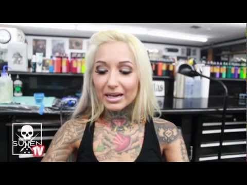 Bernadette Macias gets Tattooed at Goodfellas Tattoo
