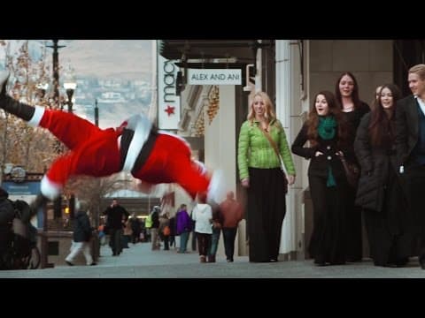 Breakdancing Santa Claus