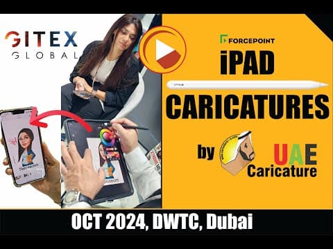 See artist in action at GITEX Dubai