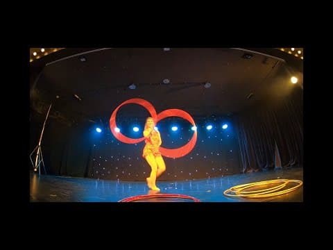 Cabaret hula hoop act