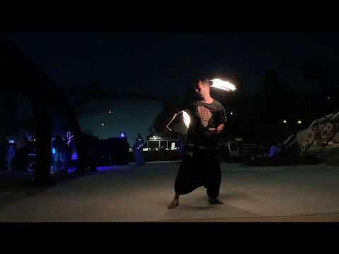 Fire Poi at Dawaran UAE