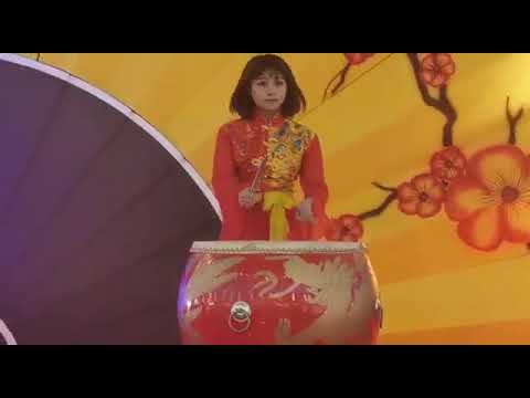 Chinese Lion Dance and Drummers