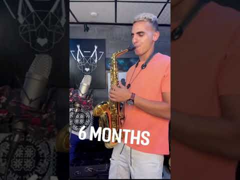 1 DAY VS 10 YEARS PLAYING SAX 🎷