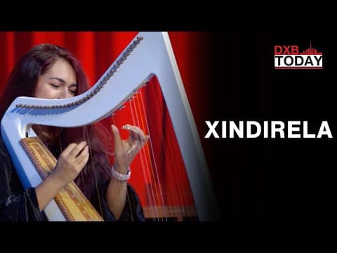 Ethereal musical elegance played by Colombian harpist