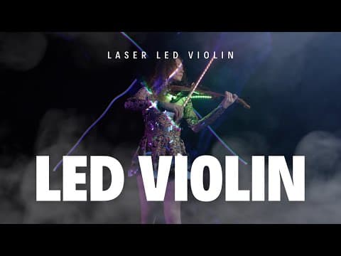 Laser LED Violin Show
