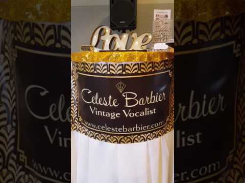 Celeste Barbier, wedding singer, sings Feeling Good