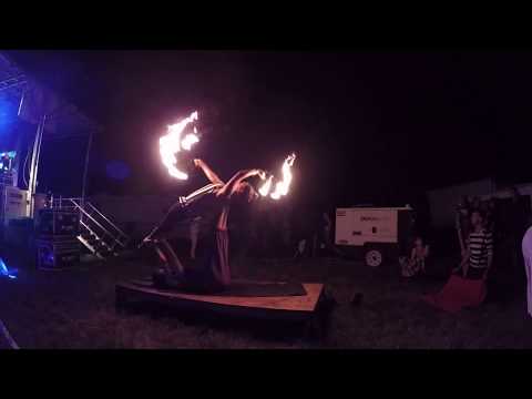 Fire Circus Acro yoga + Fire Desert Dwellers Zen Awakening Fest 2018