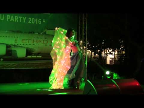 Eve belly dancer with LED wings HD