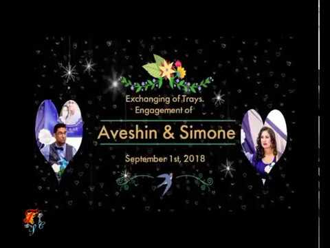 Engagement of Aveshin and Simone.