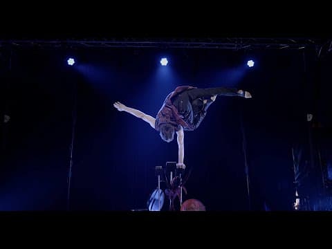 Handstand and magic act