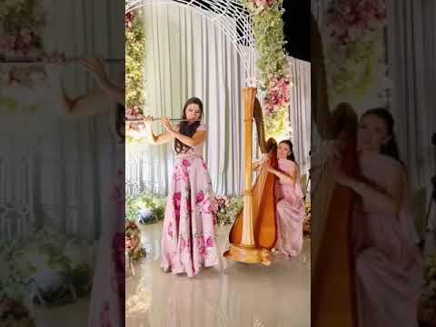 “Beauty and the beast” harpist Patrizia Masutti and flutist Agnes Lewoc