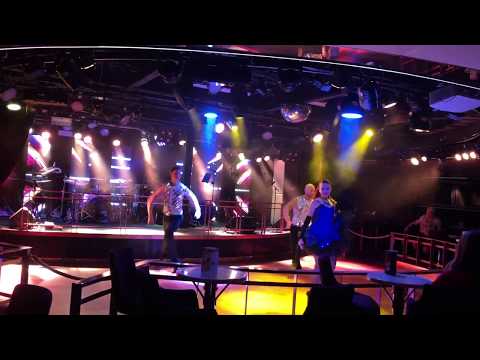 Olesya Volyk with show ballet on cruise board, Riga-Stockholm