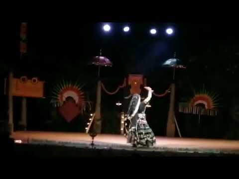 Kalbeliya performance in Tantrotsav festival in Kalarigram, Temple of martial arts. Pondichery, India. March 2020