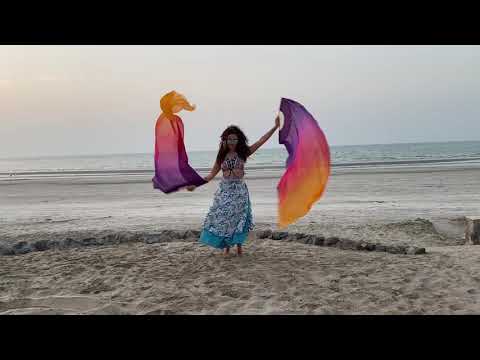 Cocktail beach and Rainbow Silk Fan flow