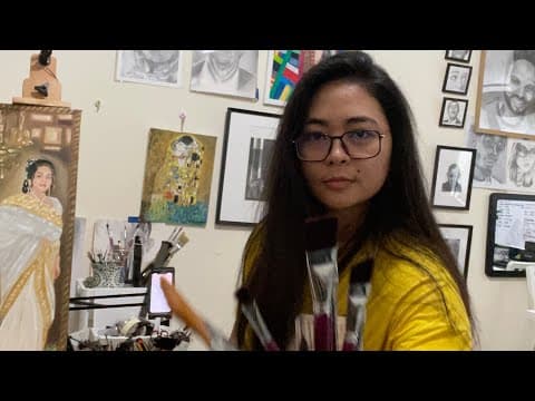 Oil painting on canvas Process