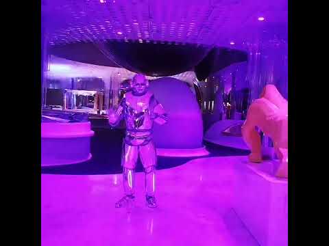 Metallic LED Robot