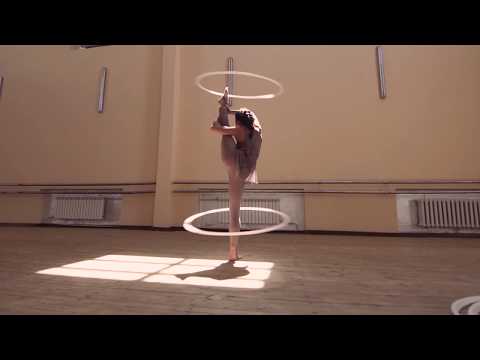 Mysterious "FUMARI" Hula Hoop perfomance 2019 by Irina Gladkaya