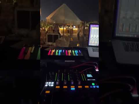 Dj view at sunset in Dubai West Palm WOLO